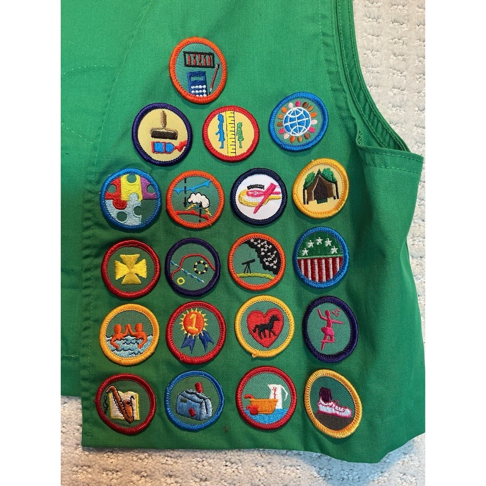 Girl Scout Vest Vintage Magic Empire Oklahoma 90's Camp Tallchief Osage County - Picture 2 of 7